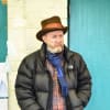 Darren Lawrence as Scrooge in rehearsal