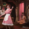 Christy Bellis as Cornetta, Matthew Baldwin as Geppetta and Briony Rawle as Chianti