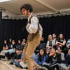 Pupils at Nelson Mandela School, Birmingham watching a First Encounters with Shakespeare production, The Comedy of Errors