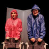 Sarah Earnshaw (Bet) and Joe Pasquale (Al) in April in Paris at the Pomegranate Theatre, Chesterfield
