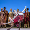 Momoko Hirata as Kitri and Mathias Dingman as Basilio, with Artists of Birmingham Royal Ballet in Don Quixote