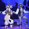 Rob Madge as Pat the Cow and Louis Gaunt as Jack