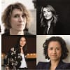 Women’s Prize for Playwriting 2023 judges: Indhu Rubasingham, Samira Ahmed, April de Angelis, Chris Bush, Noma Dumezweni, Mel Kenyon, Anya Ryan, Nina Steiger, and Katharine Viner.