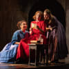 Adele James as Emily Brontë, Gemma Whelan as Charlotte Brontë and Rhiannon Clements as Anne Brontë