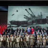 Francesco Meli (Radames) and Elena Stikhina (Aida) with ensemble