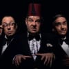 Bob Golding as Eric Morecambe, Damian Williams as Tommy Cooper and Simon Cartwright as Bob Monkhouse