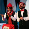 Samantha Yetunde as Tatty Wigtoes and Troy Richards as Pumpkin Fizzletwist