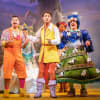 Bradley Judge (Silly Billy Trott), Finton Flynn (Jack Trott), Jewelle Hutchinson (Jill) and John Elkington (Dame Daisy Trott)