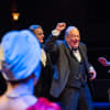 Roger Allam (centre) as Winston Churchlll
