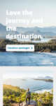 A screenshot of a home page from the new BC Ferries website
