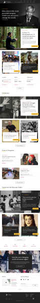 A screenshot of the homepage of the new Canadian Museum for Human Rights website