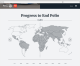 Map of polio incidence wordwide in 1988
