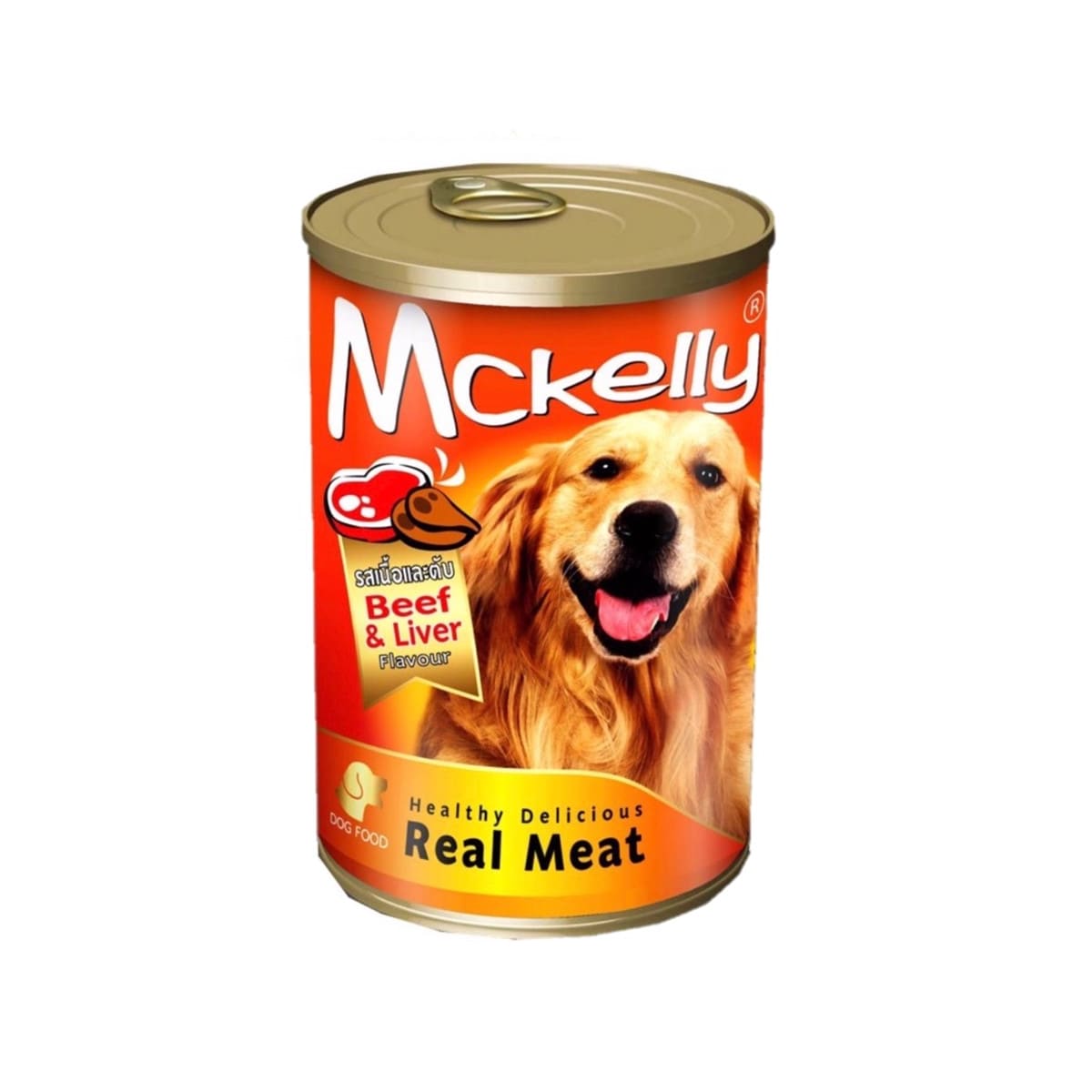Mckelly แมคเคลลี่ อาหารเปียก แบบกระป๋อง สำหรับสุนัข สูตรเนื้อและตับ 400 g_10