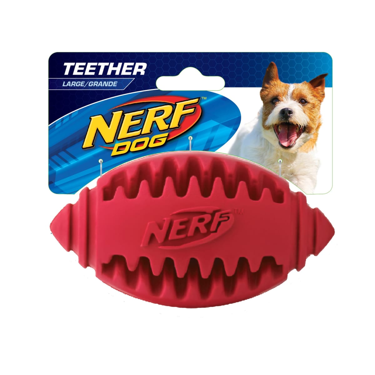 Nerf Dog เนิร์ฟ ด็อก ลูกบอลขัดฟัน สำหรับสุนัข สีแดง ไซส์ L_1