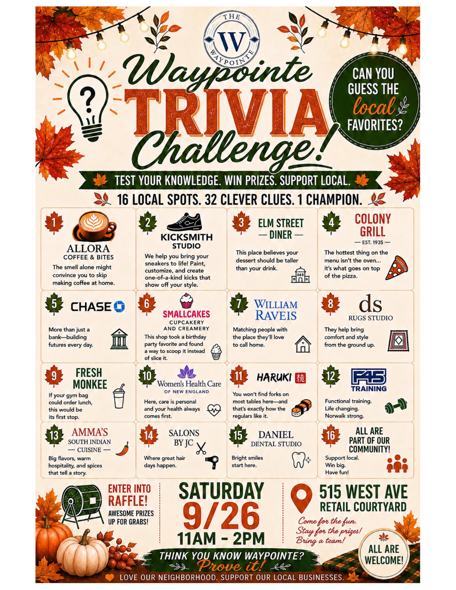 The Waypointe Invites the Community to Test Their Knowledge at the Waypointe Trivia Challenge
