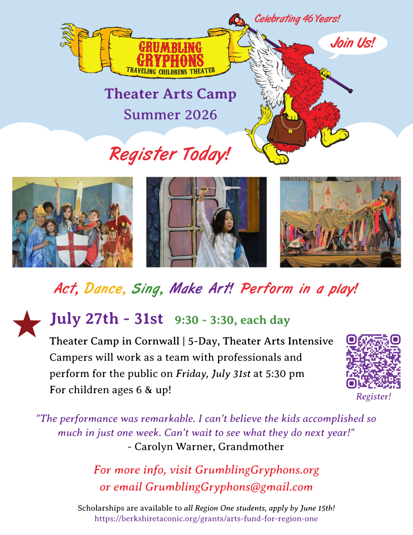 Grumbling Gryphons  Theater Arts Camp in West Cornwall