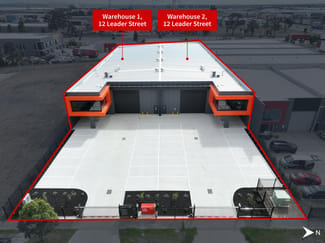 Factory, Warehouse & Industrial commercial property for lease at Warehouse 1&2, 12 Leader Street Truganina VIC 3029