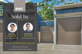 Factory, Warehouse & Industrial commercial property sold at Unit 11/Lot 5/100 Rene Street Noosaville QLD 4566 Factory, Warehouse & Industrial commercial property sold at Unit 11/Lot 5/100 Rene Street Noosaville QLD 4566