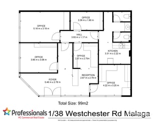 Offices commercial property sold at 1/38 Westchester Road Malaga WA 6090