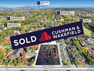 Development / Land commercial property sold at 1207-1209 Burke Road Kew VIC 3101