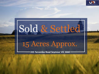 Rural / Farming commercial property sold at 225 Tarcombe Road Seymour VIC 3660 Rural / Farming commercial property sold at 225 Tarcombe Road Seymour VIC 3660