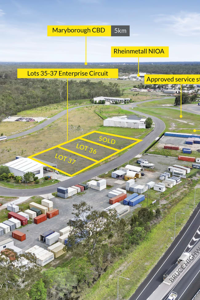 Lots 35-37 Enterprise Circuit Maryborough West QLD 4650
