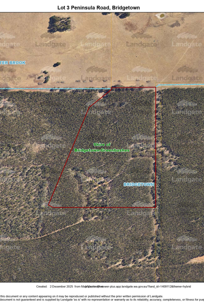 Lot 3 Peninsula Road Bridgetown WA 6255