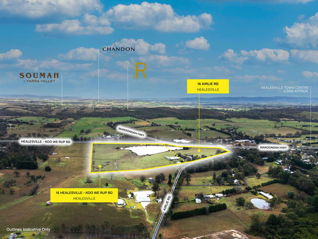 16 Airlie Road & 15 Healesville Koo Wee Rup Road Healesville VIC 3777 16 Airlie Road & 15 Healesville Koo Wee Rup Road Healesville VIC 3777