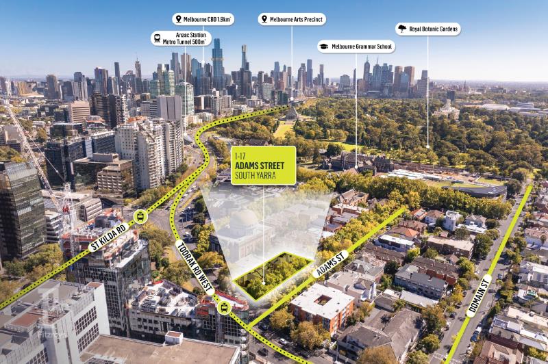 Click to view all images 1-17 Adams Street South Yarra VIC 3141 - Image 2