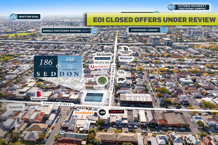 Click to view all images 186, 188 Victoria Street and 72 Charles Street Seddon VIC 3011 - Image 1