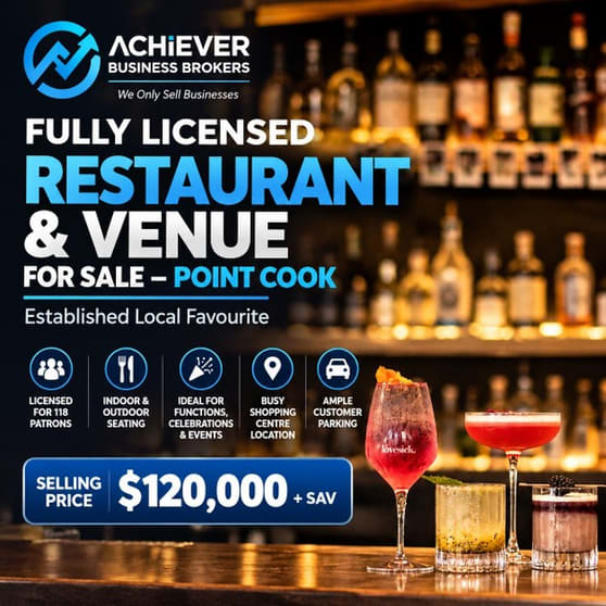 Click to view all images Restaurant business for sale in Point Cook - Image 1