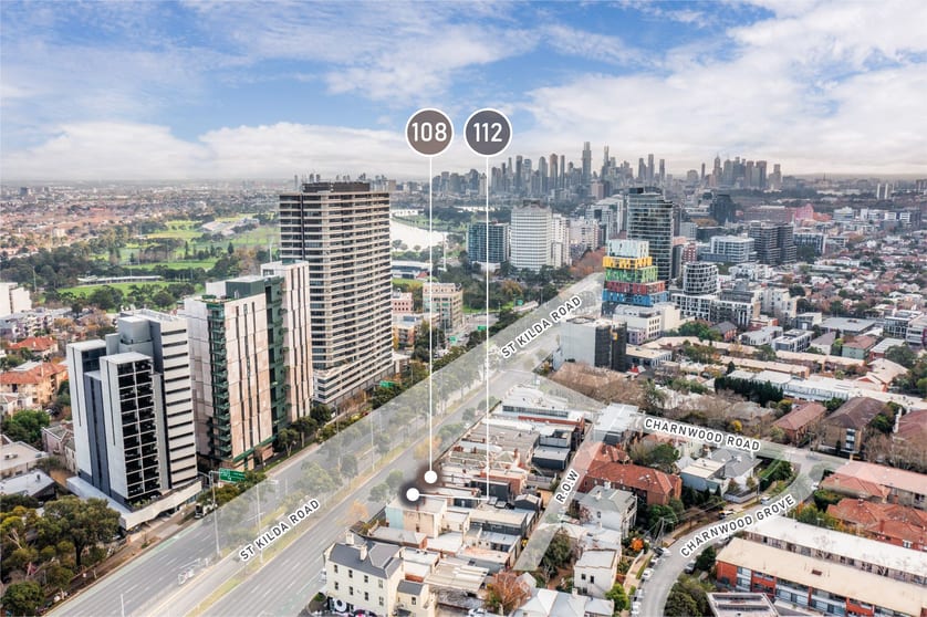 Shop & Retail commercial property for sale at 108 & 112 St Kilda Road St Kilda VIC 3182 Shop & Retail commercial property for sale at 108 & 112 St Kilda Road St Kilda VIC 3182