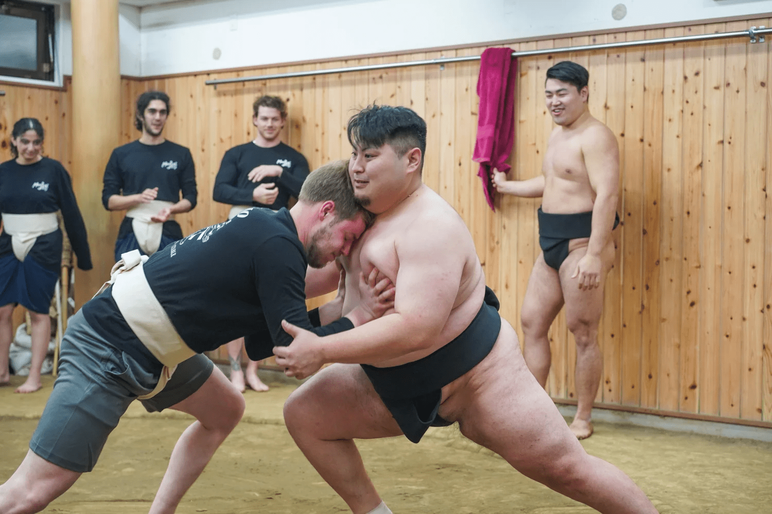 Actually Compete Against Sumo Wrestlers in Practice Areas