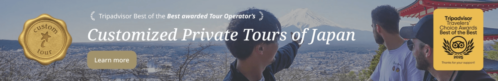 If You Want to Fully Enjoy Sightseeing According to Your Interests, Private Guided Tours Are Recommended