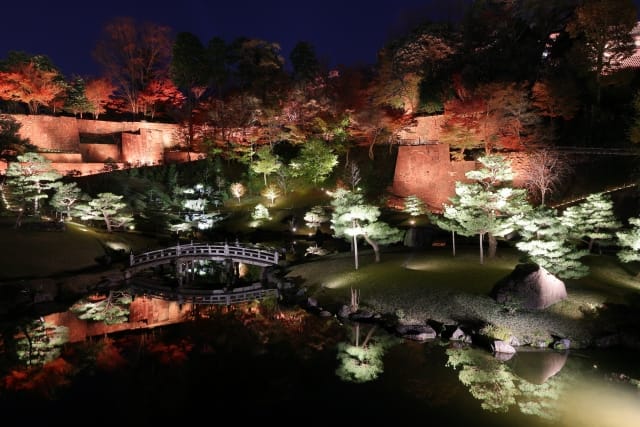 Kanazawa Castle Park Gyokusenin Maru Garden Light-Up