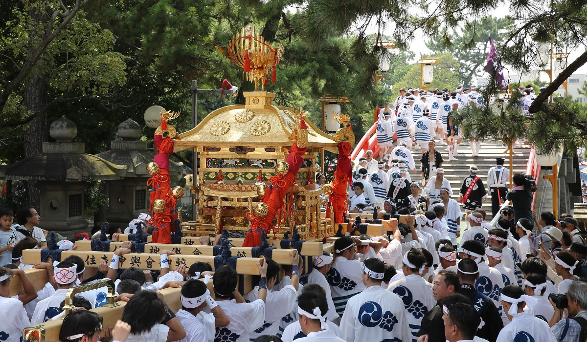 Powerful! Osaka's Largest Scale "Mikoshi Togyo"