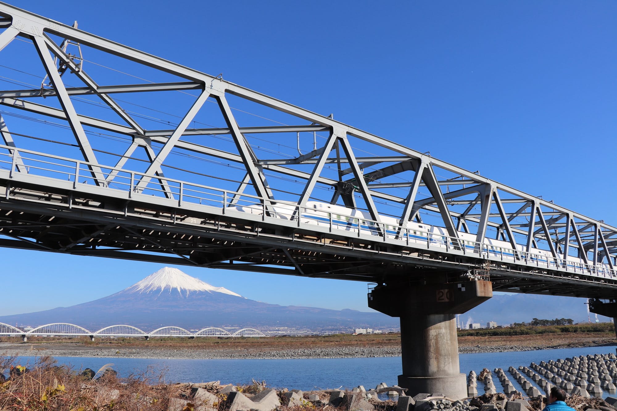 Shinkansen And Mt. Fuji