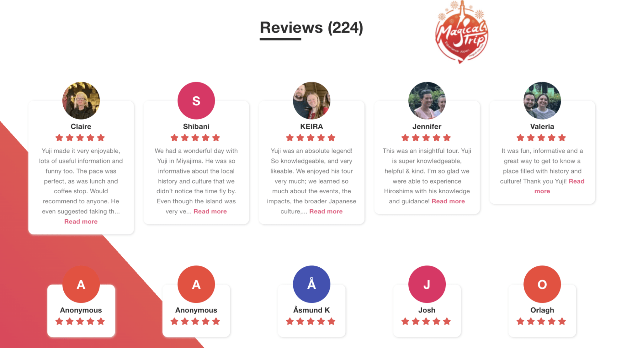 You Can Check Tour Guide Reviews, Track Records, and Feedback from Past Participants in Advance