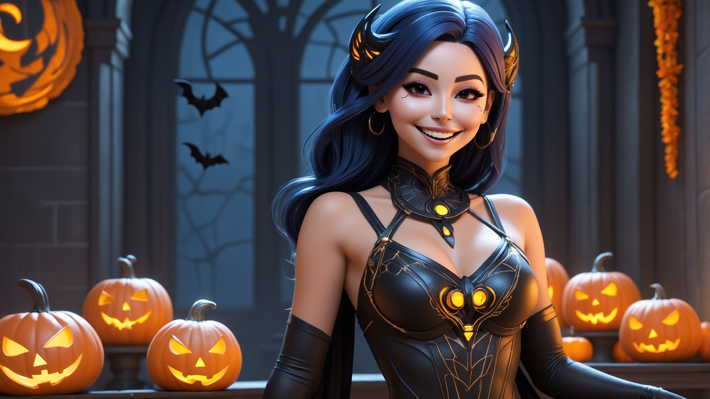 Leonardo AI | Athena Character Reference | Happy Halloween!
