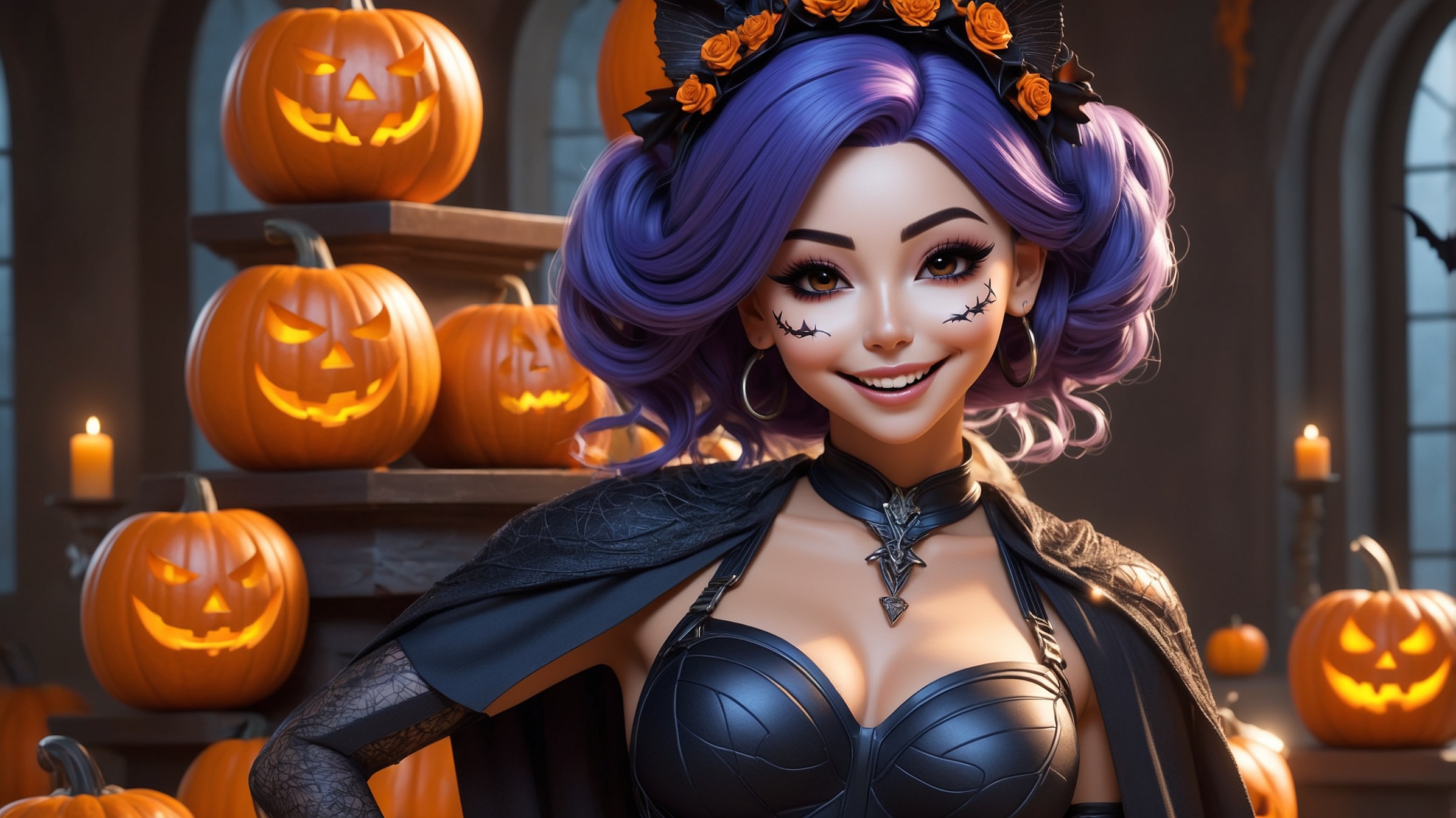 Leonardo AI | Athena Character Reference | Happy Halloween!