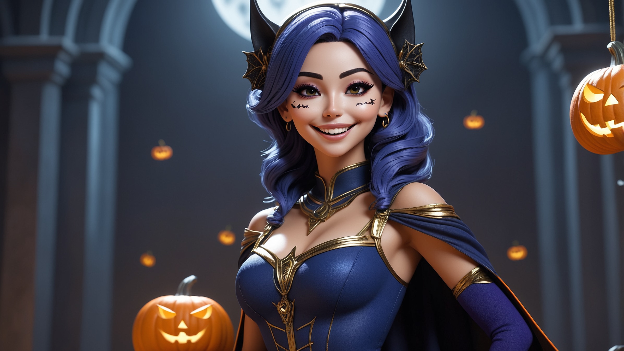 Leonardo AI | Athena Character Reference | Happy Halloween!