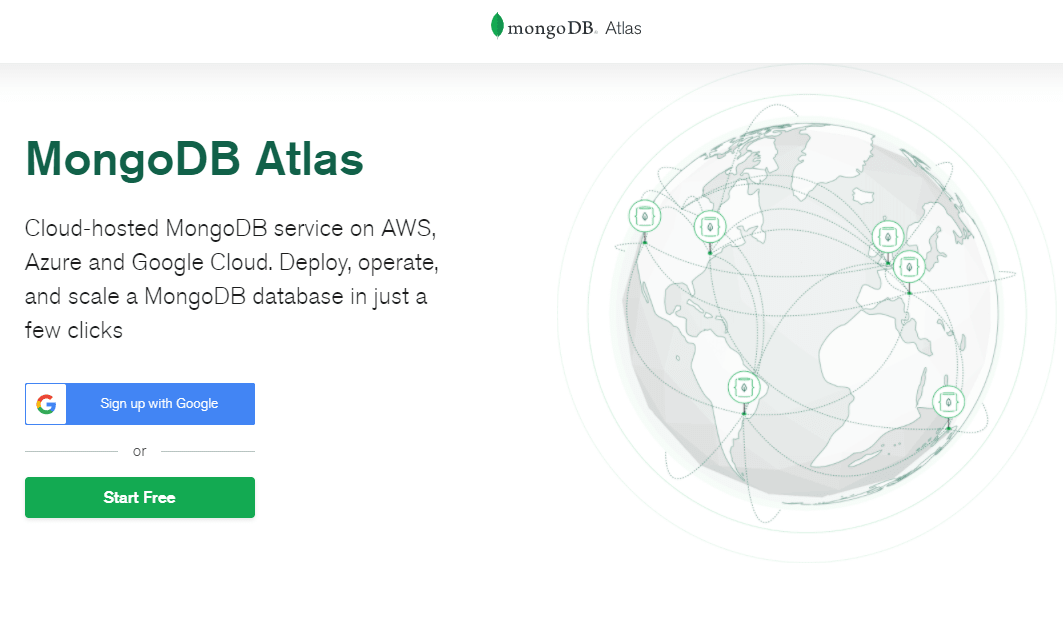 Mongo Atlas Home Page