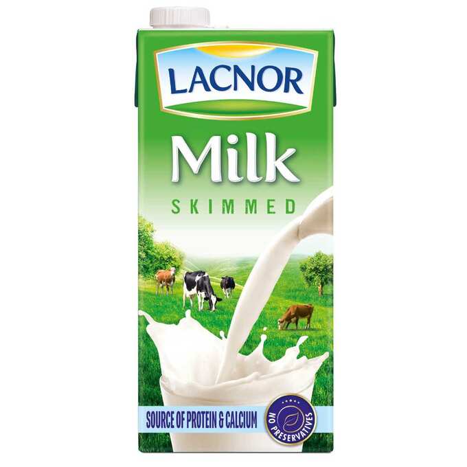 LACNOR MILK SKIMMED 1LTR