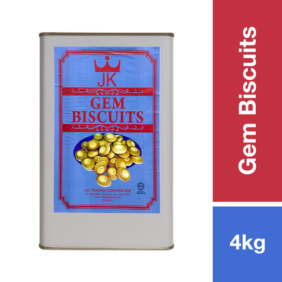 JK GEM BISCUITS TIN 4KG