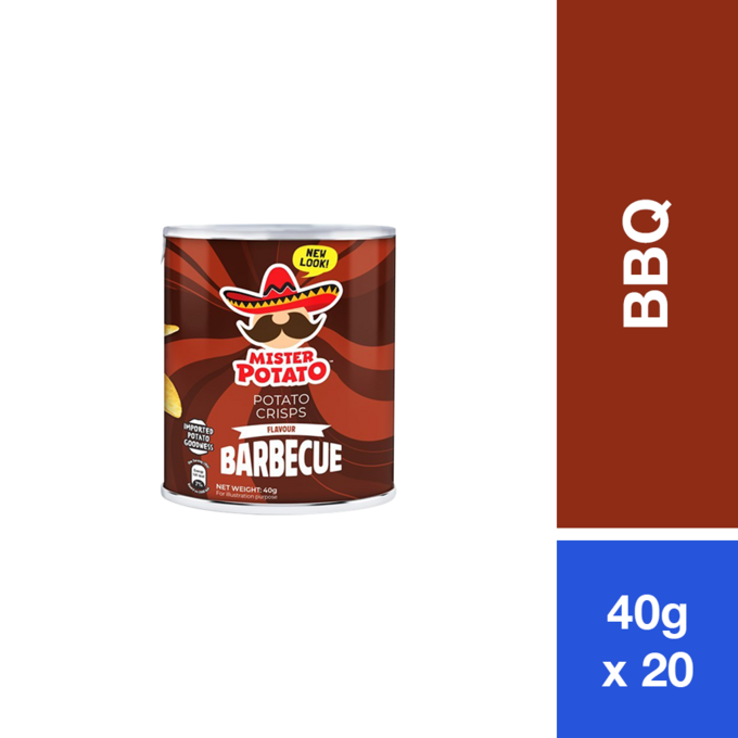 MISTER POTATO CRISPS 40G BBQ
