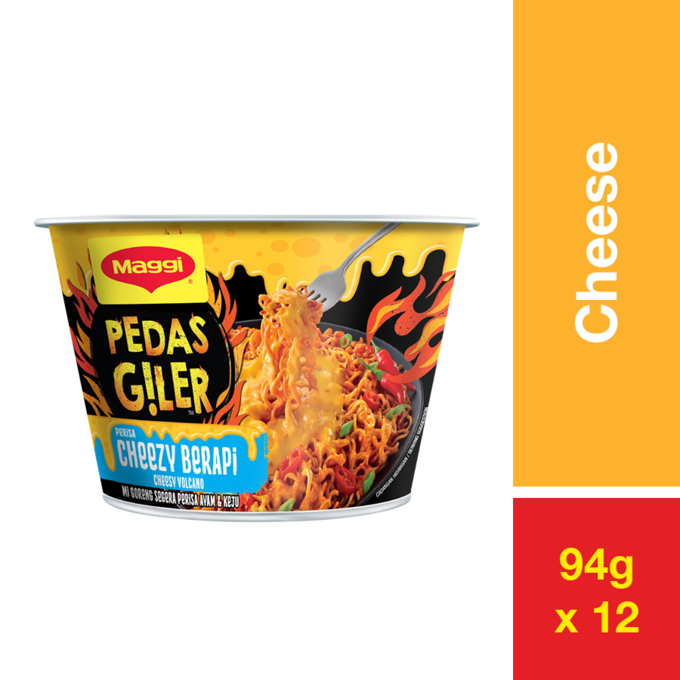 MAGGI PEDAS GILER BOWL CHEESE 94G