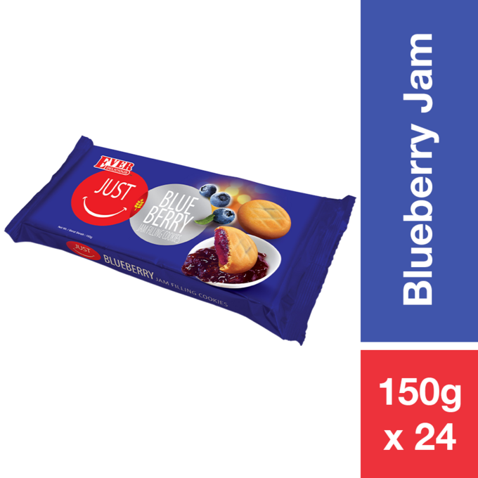 ED JUST U BLUEBERRY JAM FILLING COOKIES 150G