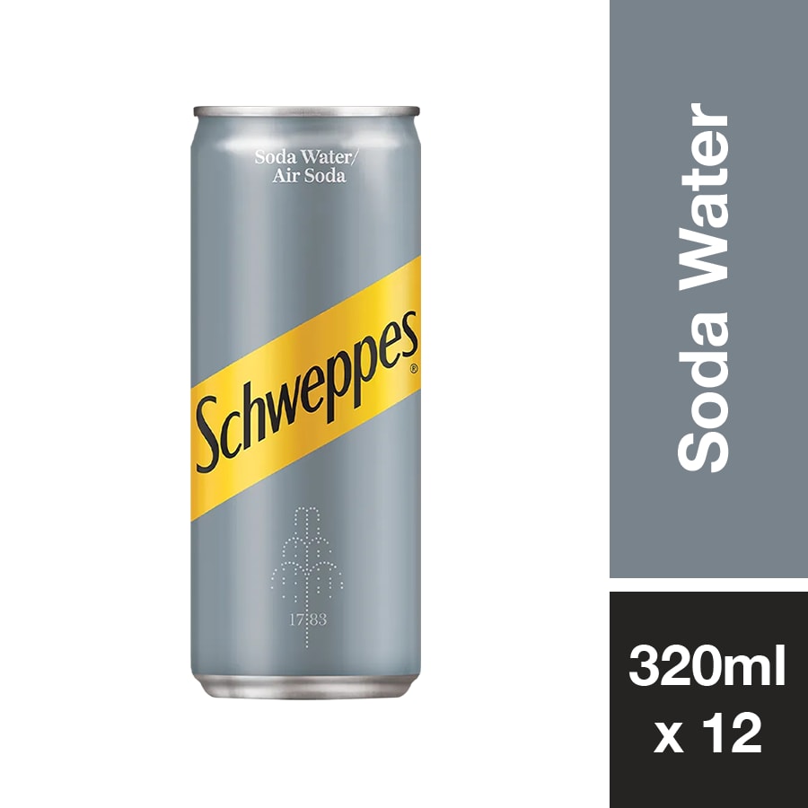 SCHWEPPES SODA WATER 320ML