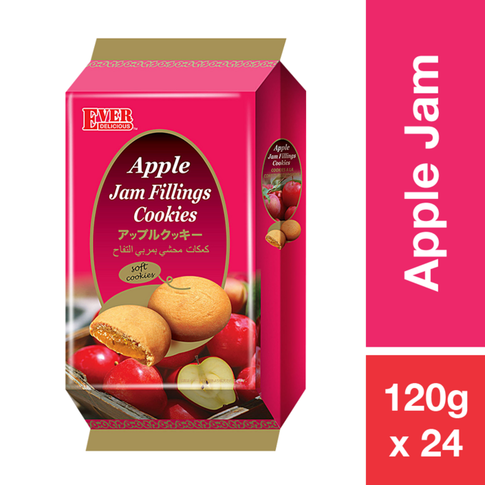ED APPLE JAM FILING COOKIES 120G