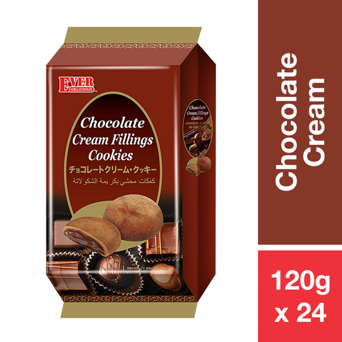 ED CHOCOLATE CREAM FILLING COOKIES 120G